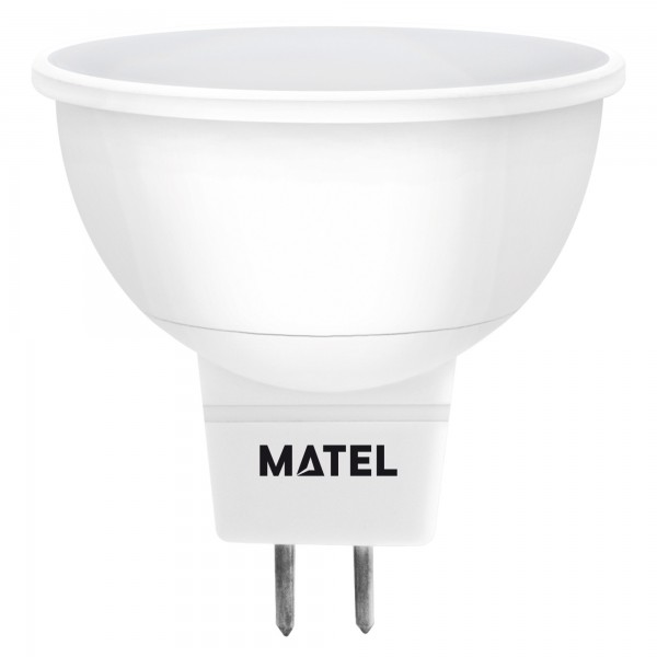 Bomb.led dicroica 120º mr16  7w.calida (caja de 10 unidades)