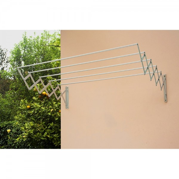 Tendedero acero epoxi blanco, tendido 120 cm