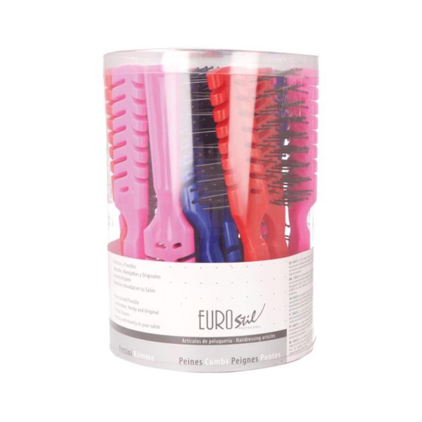 Eurostil colores bote peines esqueleto 20un
